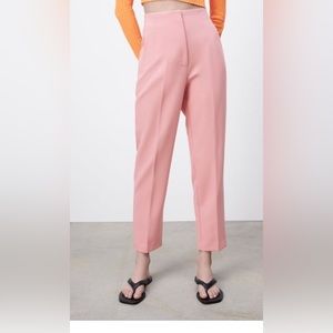 Zara high waisted pants pink xs excellent condition